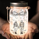 Personalized Adventure Partners For Life Solar Mason Jar Light