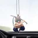 Inosuke Kimetsu no Yaiba Anime Car Ornament Custom Car Accessories Decorations