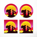 Inuyahsa Sunset Ceramic Drink Coasters