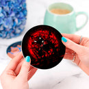 Itachi Moon Red Ceramic Drink Coasters