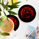 Itachi Moon Red Ceramic Drink Coasters