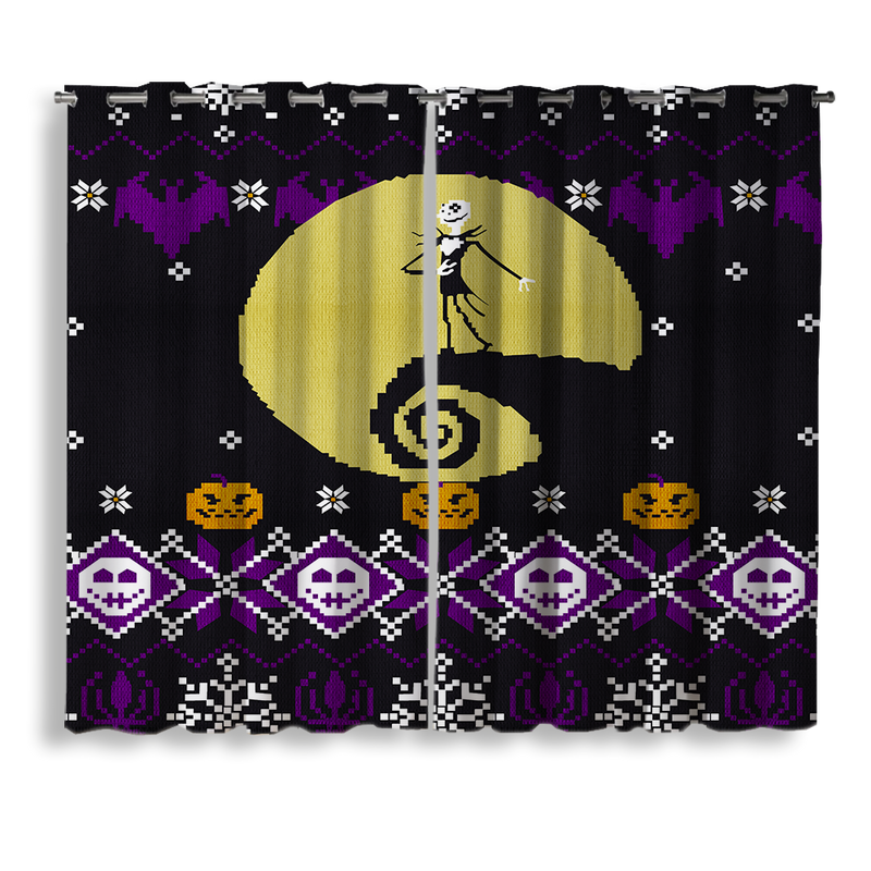 Jack Nightmare Before Christmas Window Curtain