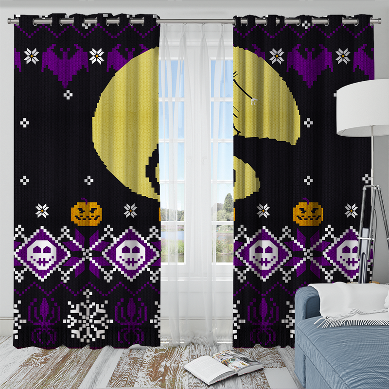 Jack Nightmare Before Christmas Window Curtain