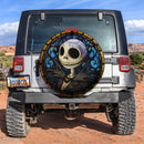 Jack Skellington Stained Glass Car Spare Tire Cover