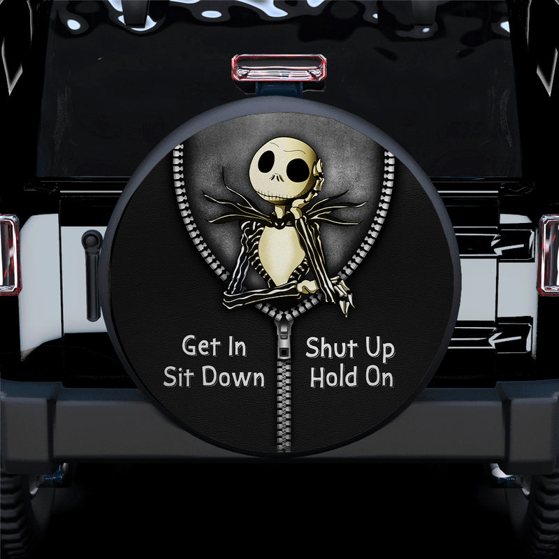 Jack Skellington Nightmare Christmas Get In Sit Down Jeep Car Spare Tire Covers Gift For Campers