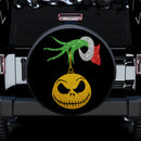 Jack Skellington Grinch Bling Bling Car Spare Tire Cover