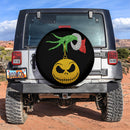 Jack Skellington Grinch Bling Bling Car Spare Tire Cover