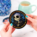 Jack Skellington Stained Glass Drink Coasters