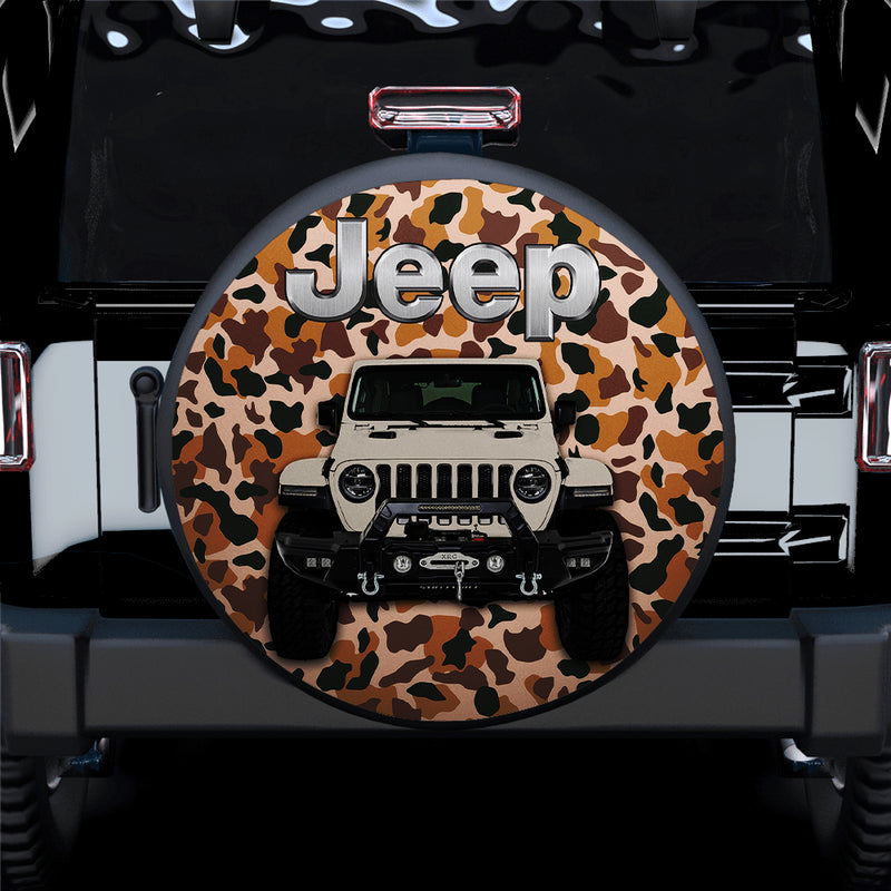 Jeep Desert Camouflage Car Spare Tire Covers Gift For Campers