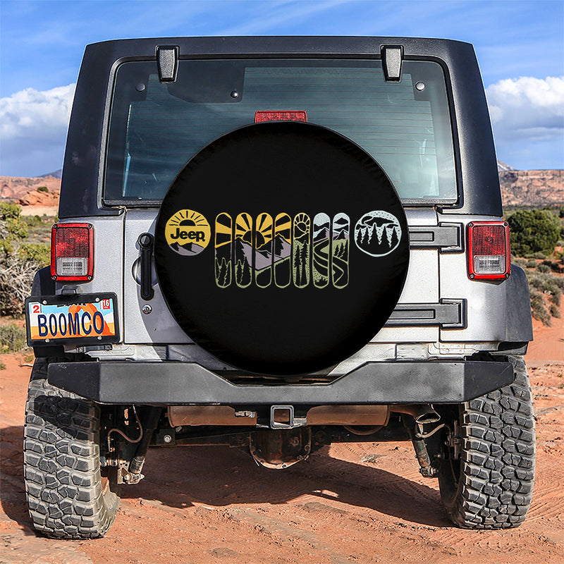 Jeep Adventure Car Spare Tire Covers Gift For Campers