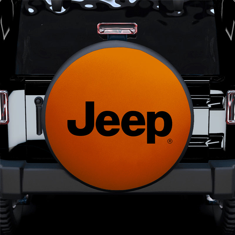 Jeep Orange Car Spare Tire Cover