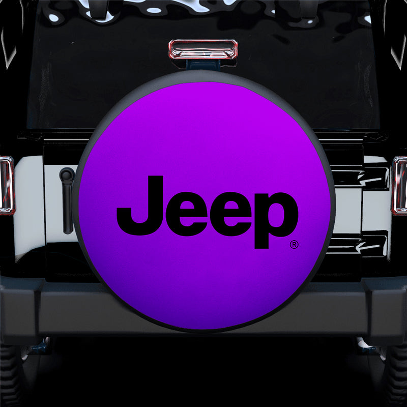 Jeep Purple Car Spare Tire Cover