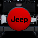 Jeep Red Car Spare Tire Cover
