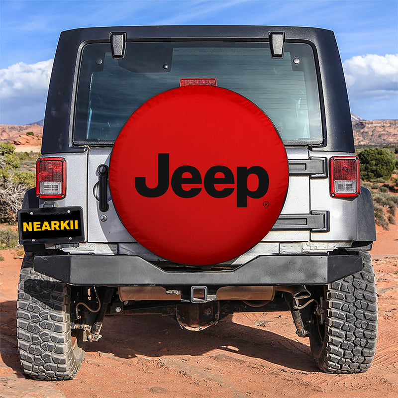 Jeep Red Car Spare Tire Covers Gift For Campers