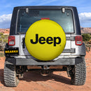 Jeep Yellow Car Spare Tire Cover