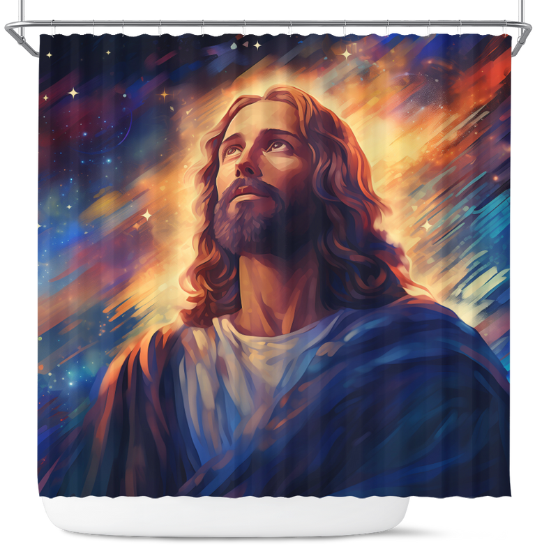 Jesus Sky Shower Curtain