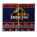 Jurassic Park 1 Christmas Window Curtain