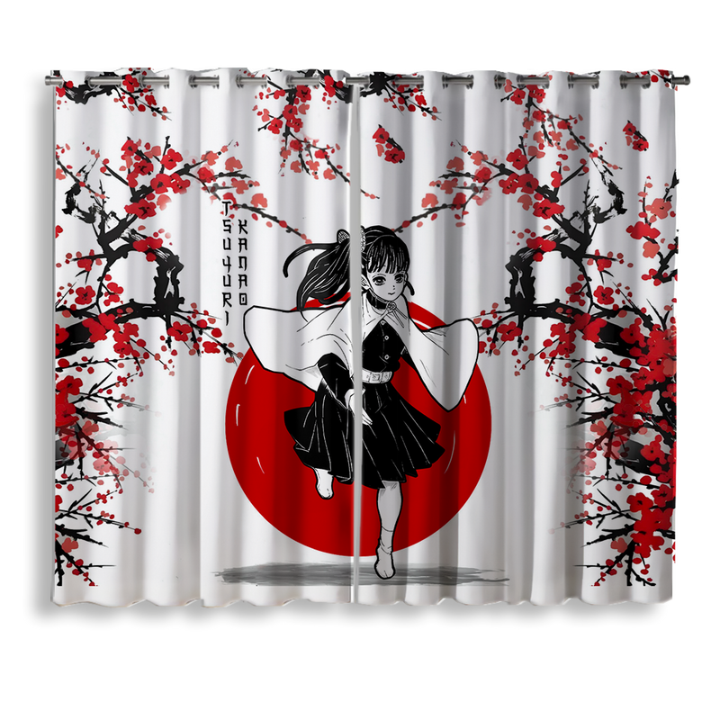 Kanao Demon Slayer Anime Japan Style Window Curtain