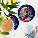 Kiki's Delivery Service Ghibli Studio Love You To The Moon Galaxy Ceramic Drink Coasters