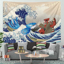Kyogre Vs Groudon Great Wave Tapestry Room Decor