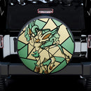 Leafeon Eevee Evolution Stained Glass Car Spare Tire Cover