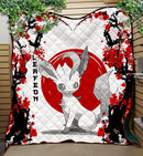 Leafeon Japan Style Quilt Blanket