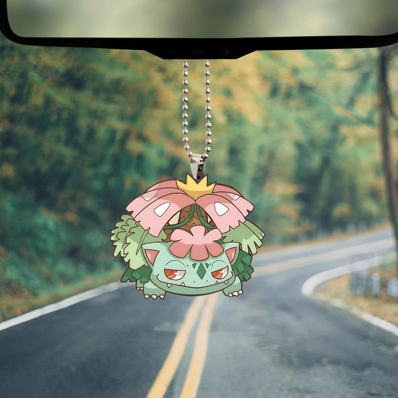 Leaf Pokemon Venusaur Car Ornament Custom Car Accessories Decorations