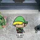 Legend Of Zelda 1 Pixel Custom Shape Rubber Doormat Home Decor