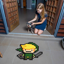 Legend Of Zelda Pixel Custom Shape Rubber Doormat Home Decor