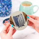 Attack On Titans White Ceramic Drink Coasters