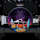 Lilo And Stitch Family Chill Camping Night Car Spare Tire Cover