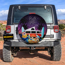 Lilo And Stitch Family Chill Camping Night Car Spare Tire Cover