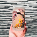 Lion King Simba Cherry Blossom Glass Can