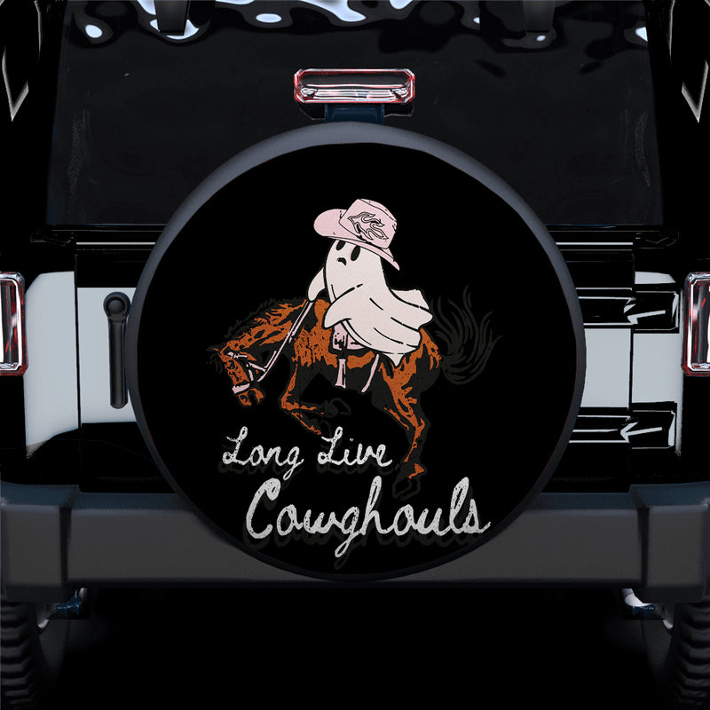 Long Live Ghost Cute Funny Halloween Car Spare Tire Covers Gift For Campers