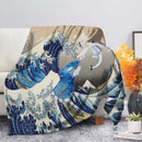 Lugia Vs Kyogre The Great Wave Premium Blanket