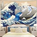 lugia Vs Kyogre The Great Wave Tapestry Room Decor