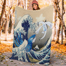 Lugia Vs Kyogre The Great Wave Premium Blanket