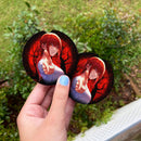 Makima Chainsaw Man 2 Moonlight Halloween Car Coasters Auto Cup Holder