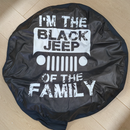 I Am The Black Jeep Car Spare Tire Cover
