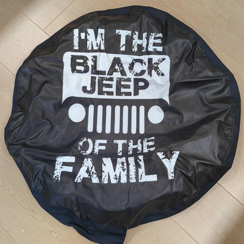 I Am The Black Jeep Car Spare Tire Covers Gift For Campers