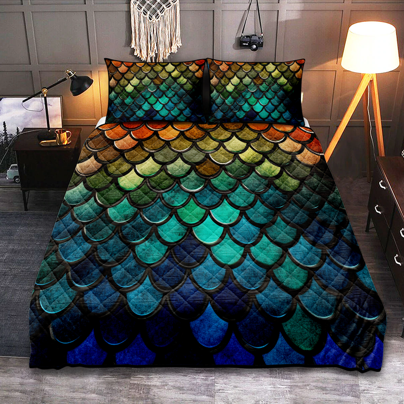 Mermaid Scale Quilt Bed Sets