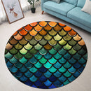 Mermaid Scale Round Rug