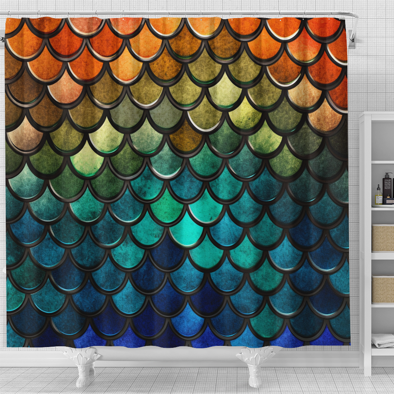 Mermaid Scale Shower Curtain