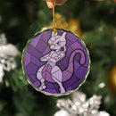 Mewtwo Stained Glass Ornament
