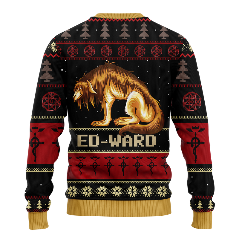Fullmetal Alchemist Ed-Ward Christmas Sweater Amazing Gift Idea Thanksgiving Gift