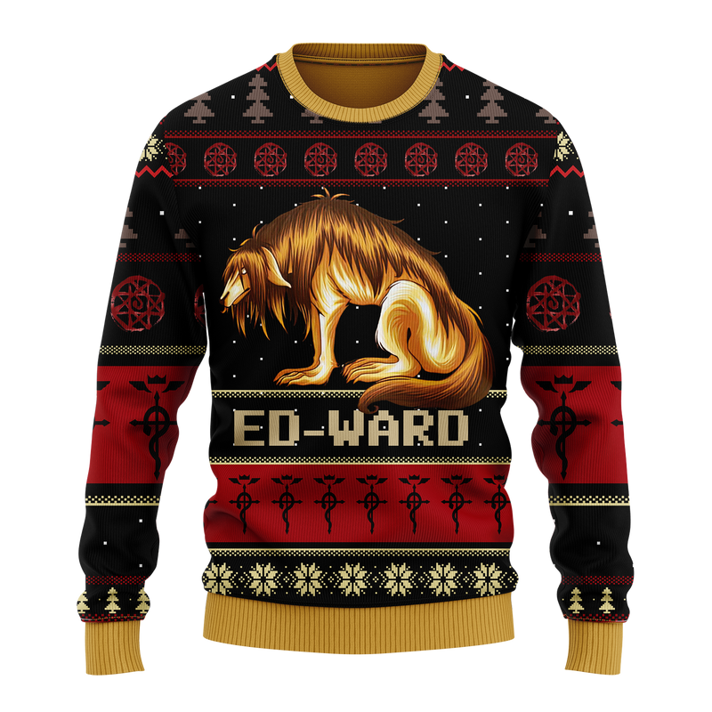 Fullmetal Alchemist Ed-Ward Christmas Sweater Amazing Gift Idea Thanksgiving Gift