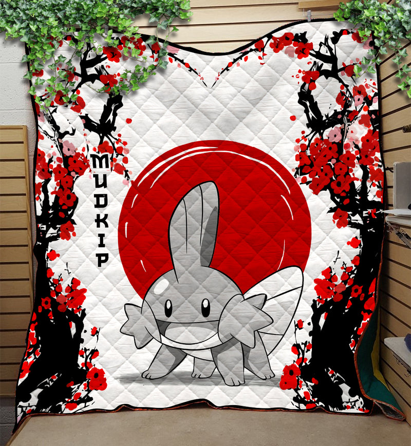 Mudkip Japan Style Quilt Blanket