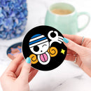 Nami One Piece Icon Skull Ceramic Drink Coasters