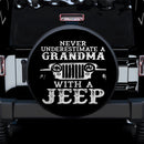 Never Underestimate A Grandma With A Jeep Car Spare Tire Cover
