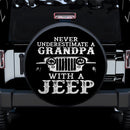 Never Underestimate A Grandpa With A Jeep Car Spare Tire Cover